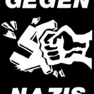 Tanz auf Ruinen Records - Aufnäher - Gegen Nazis black